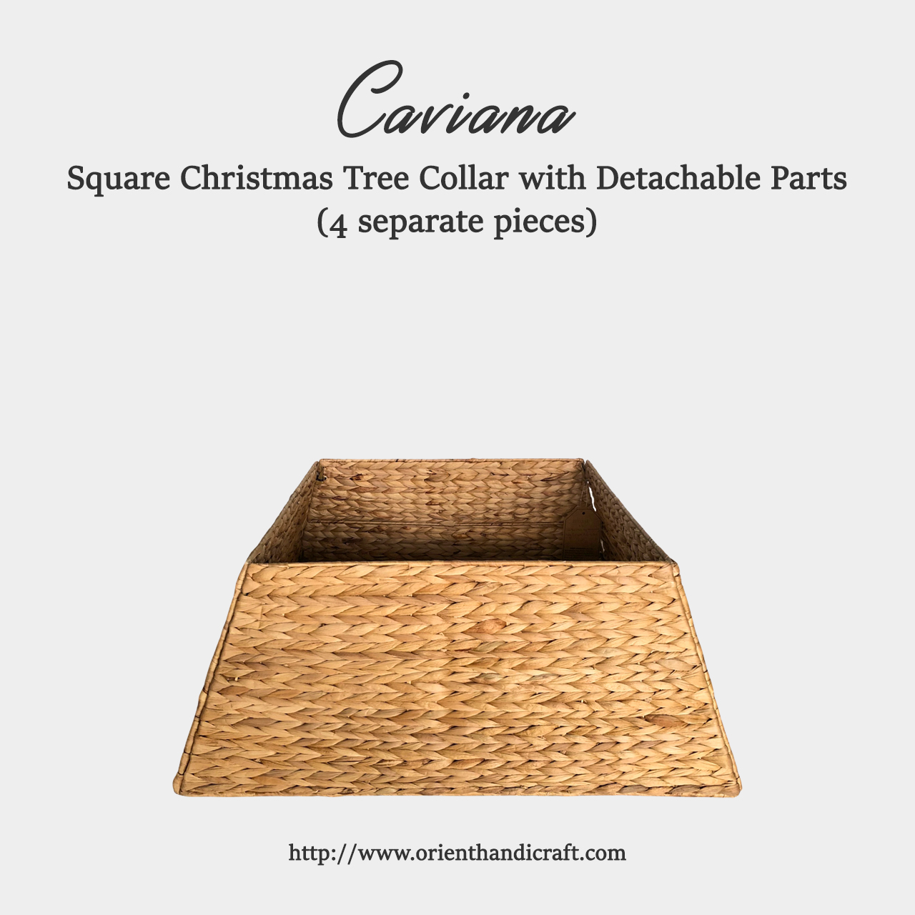 Square Christmas Tree Collar with Detachable Parts