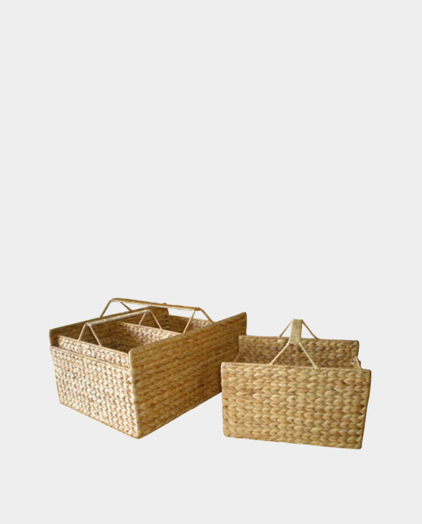 CAVIANA Water-hyacinth Basket Set