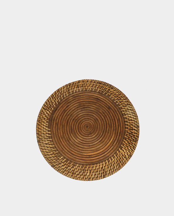 Rattan Plate Charger – Brown