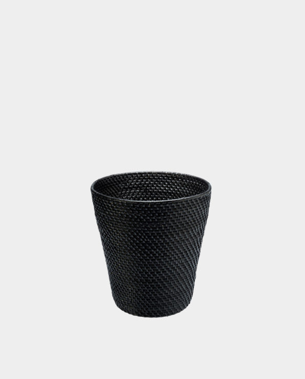New Item – MINDORO Rattan Basket/Paper Bin – Black