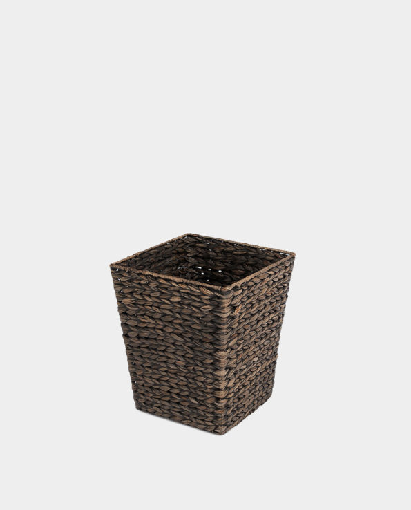New Item – CAVIANA Water-hyacinth Basket/Paper Bin – Dark Color