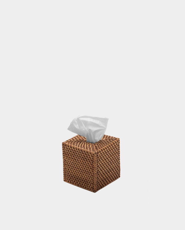 MAJORCA Square Rattan Tissue Box