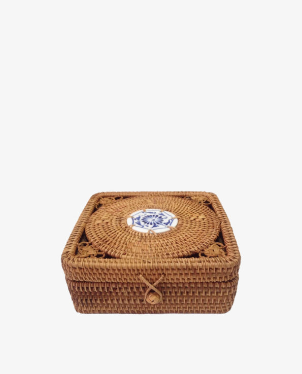 New Item – SANTORINI Square Rattan Jewelry Box