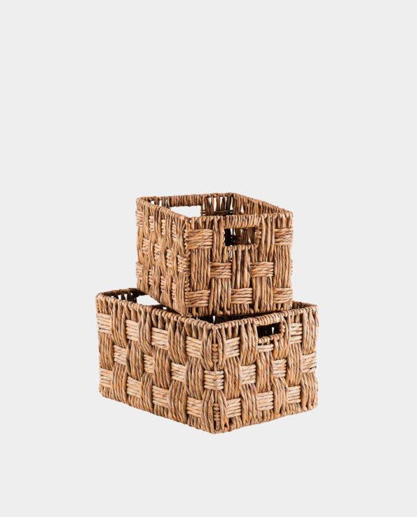 New Item – Rectangular Water-hyacinth Basket Set