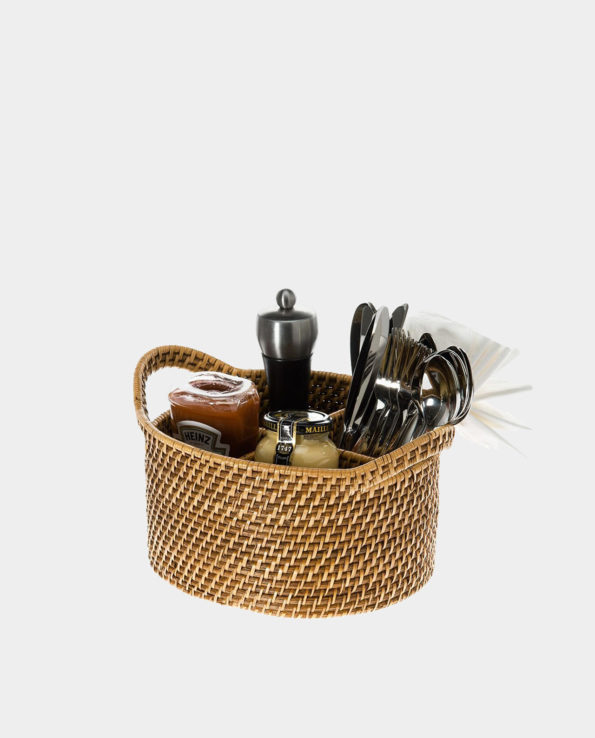 New Item – MAJORCA Round Rattan Cutlery Basket