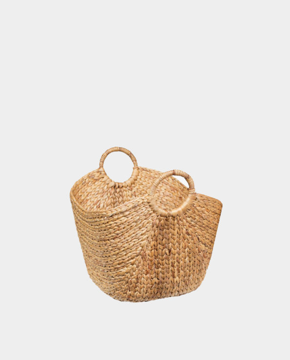 CAVIANA Water-hyacinth Boat Laundry Basket (Size L)