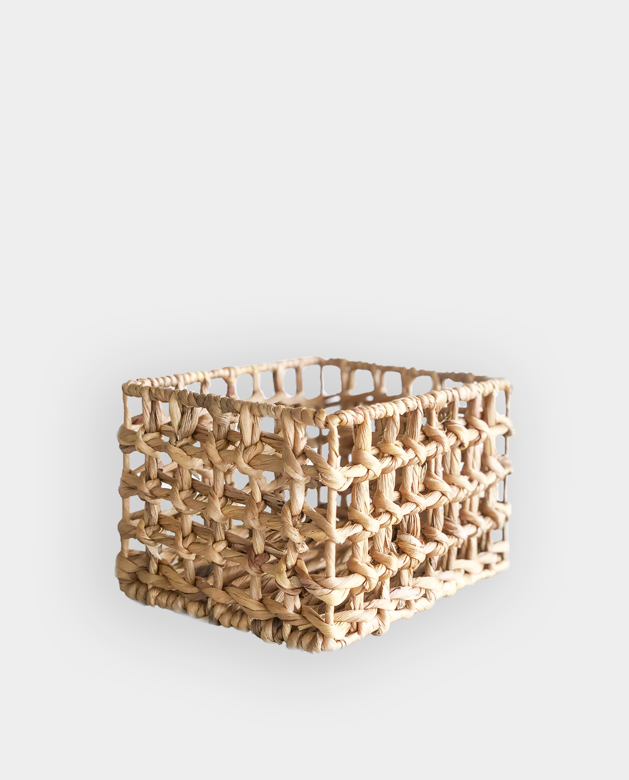 Water Hyacinth Storage Baskets Set of 2