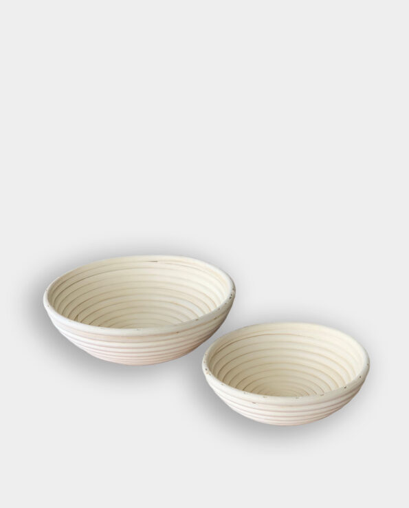 NUNIVAK Round Bannaton Proofing Bread Basket with Fabric Liner